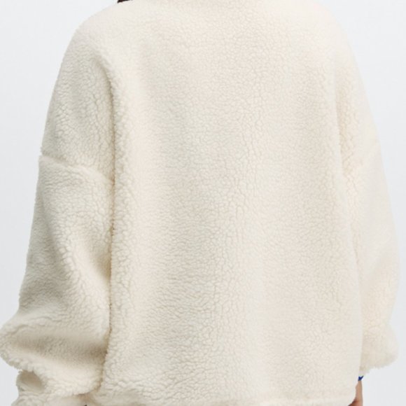 White Sherpa Jacket - Picture 2 of 3